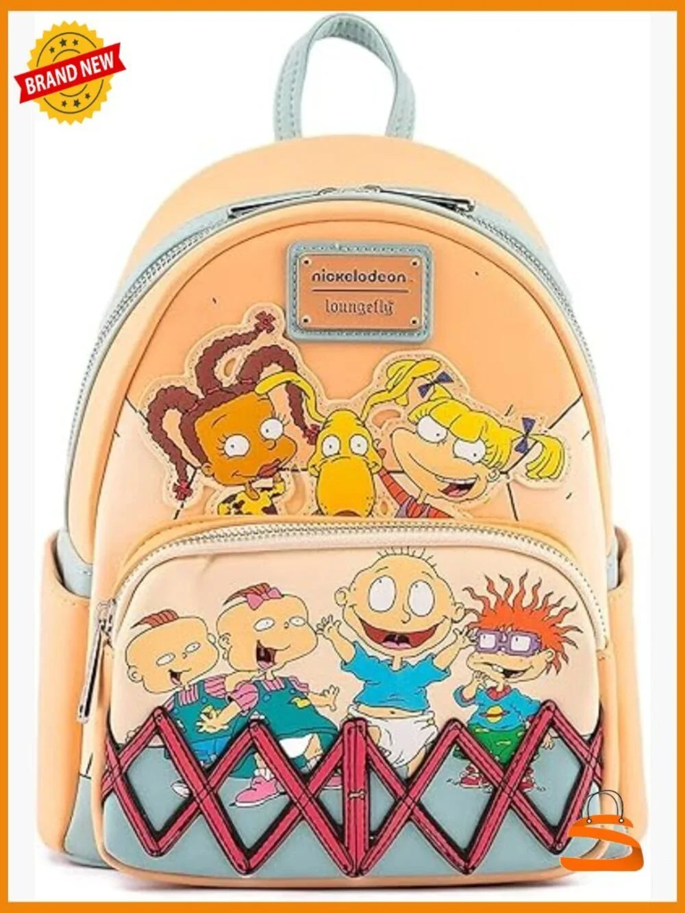 Loungefly Rugrats 30th Anniversary Double Strap Shoulder Bag Purse